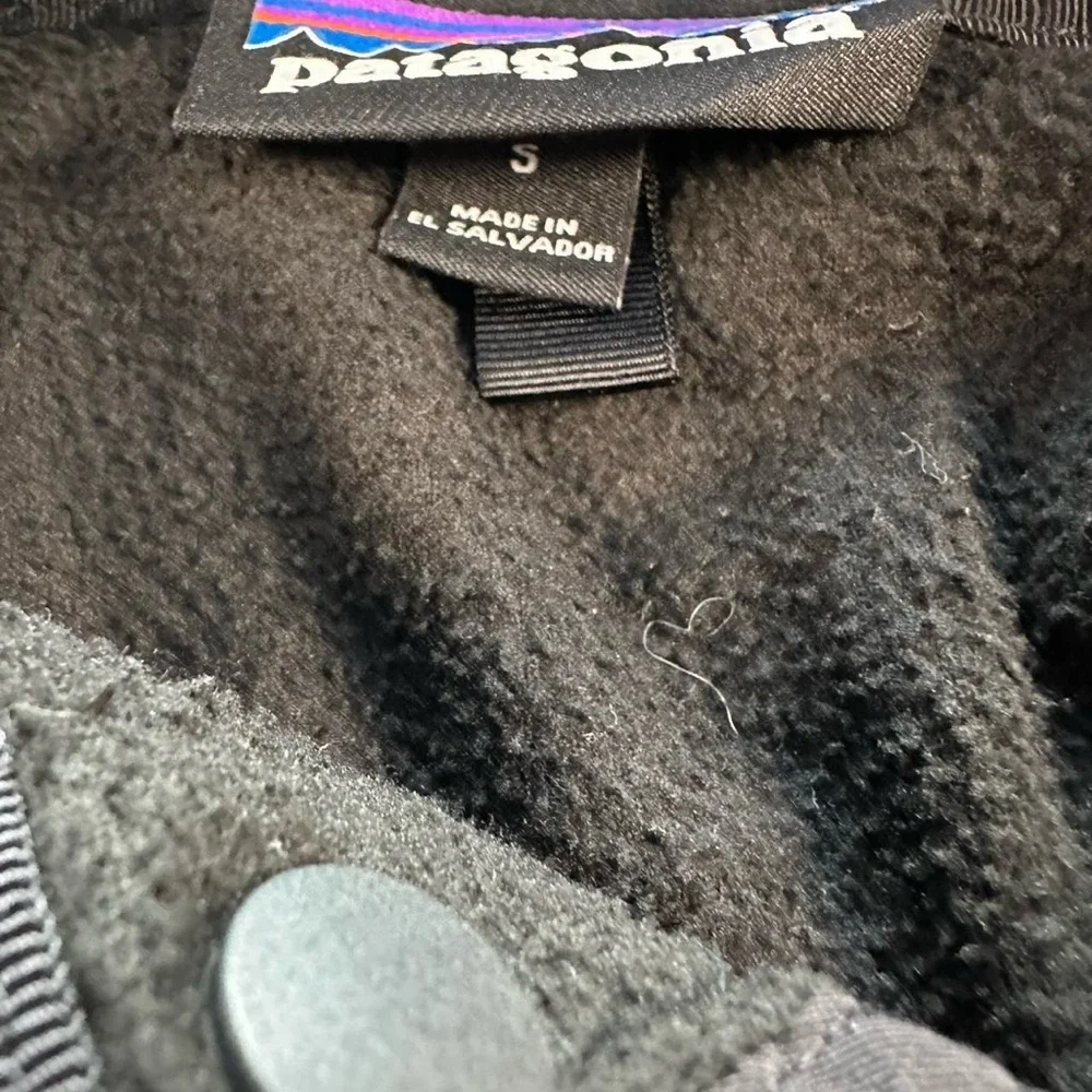 Patagonia Men’s Lightweight Black Marsupial T-Snap‎ Fleece Pullover Size Small